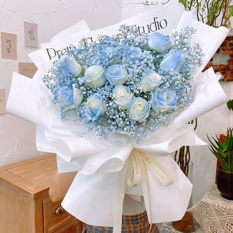 qixi valentine‘s day starry rose finished bouquet for boyfriends and girlfriends girlfriends small surprise birthday gift for girls