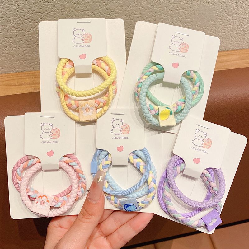 high elastic candy color rubber band female hair-binding simple and durable hair friendly string high ponytail rubber band hair rope hair ring