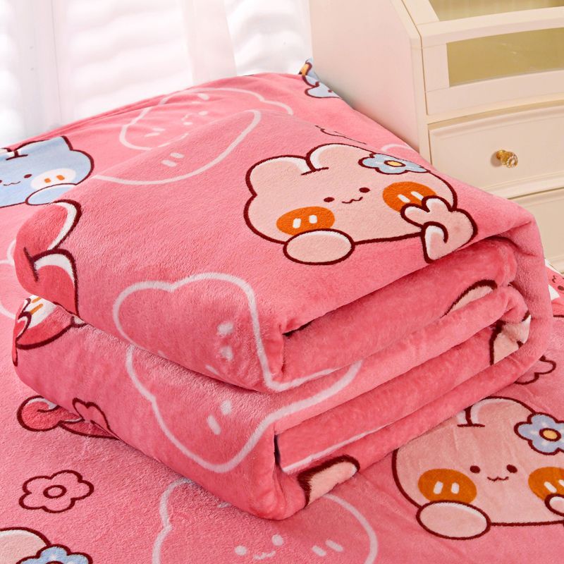 coral fleece woolen blanket blanket towel blanket sofa cover office nap blanket winter student dormitory warm thickening bed sheet