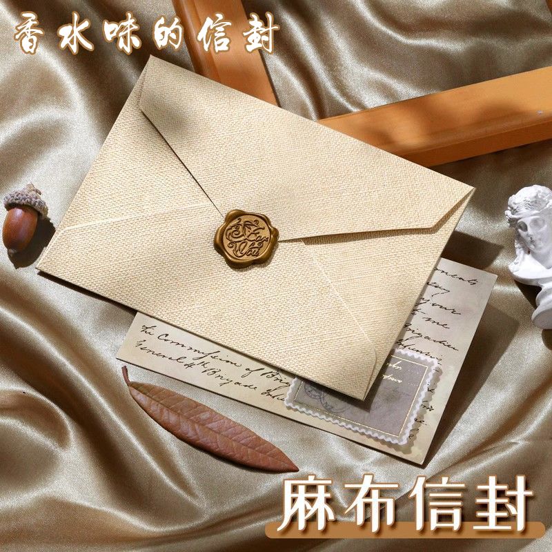 linen envelope ins good-looking writing paper set romantic love letter birthday greeting card invitation postcard vintage envelope