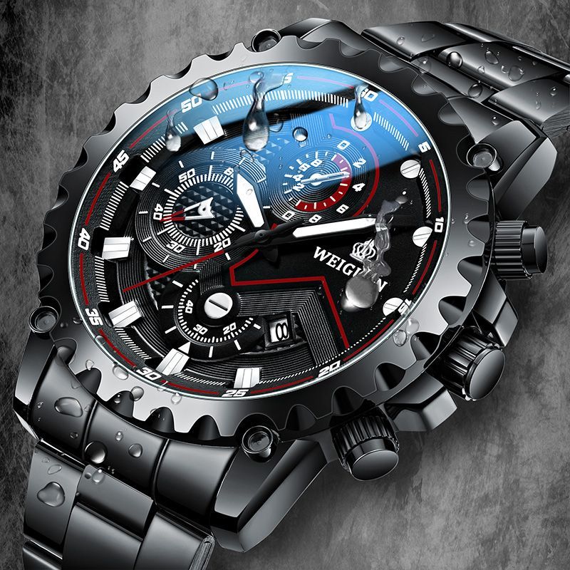 genuine swiss automatic watch men‘s waterproof luminous mechanical watch calendar trendy large dial men‘s watch