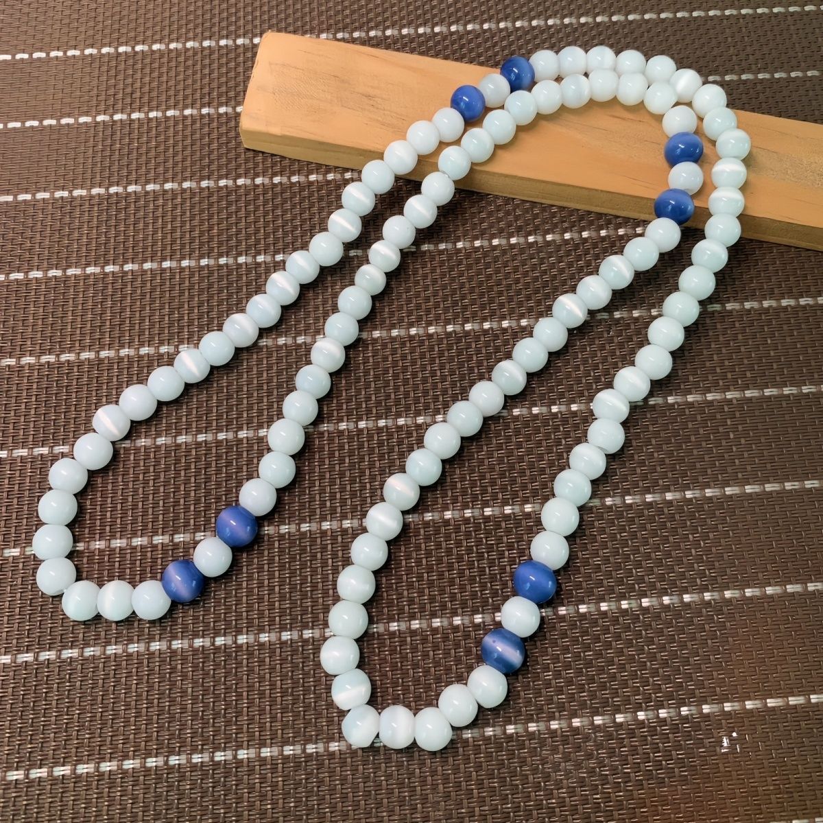 original design crystal opal 108 pcs buddha beaded necklace bracelet rosary men and women all-matching long and simple crafts