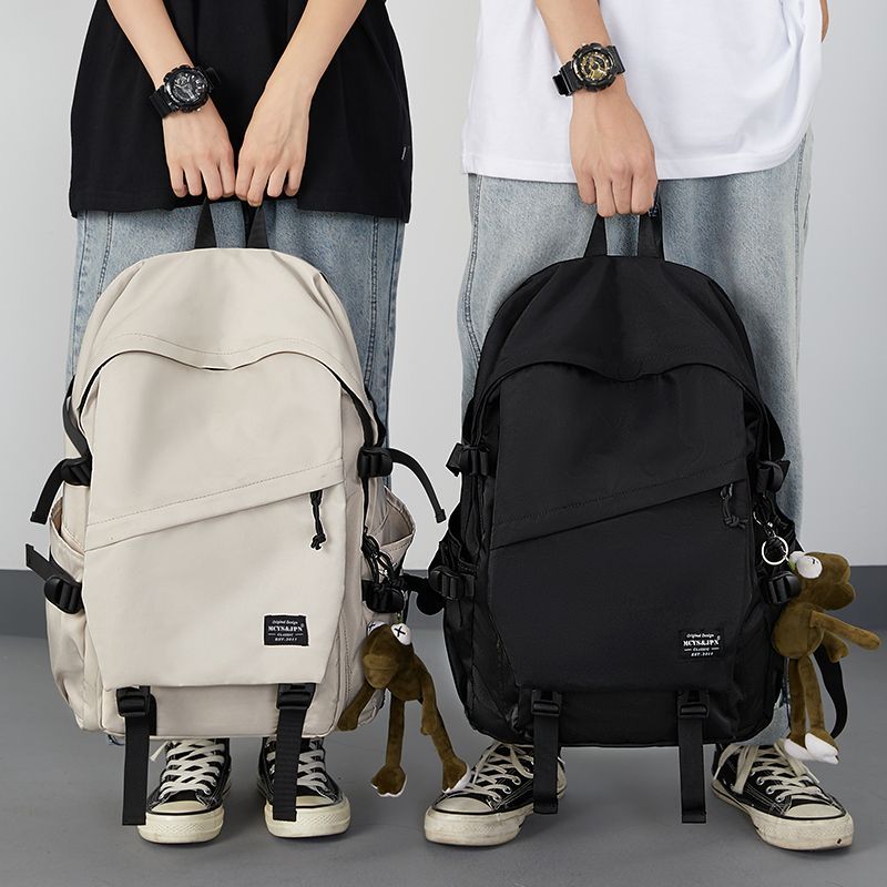 backpack men‘s ins simple versatile large capacity computer travel backpack female junior high school student high school and college student schoolbag