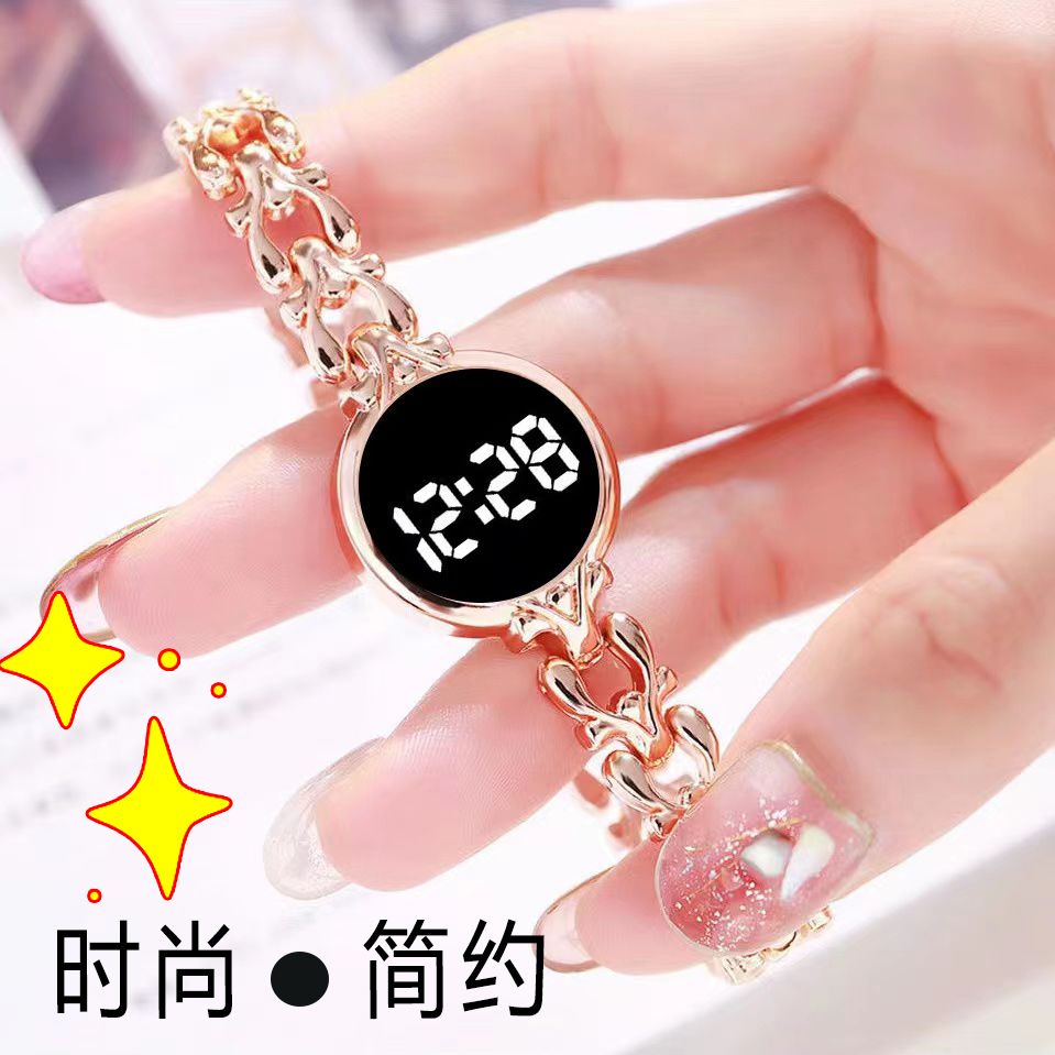 popular online celebrity digital touch screen mori girl adult female exquisite gift chain led electronic watch