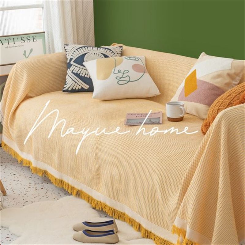 sofa cover towel ins style good-looking universal sofa cover cover cloth cushion four seasons universal old coarse cloth sofa cover