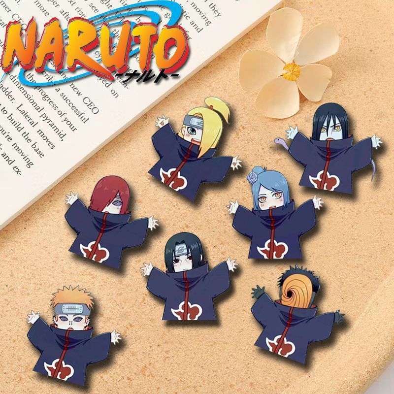 naruto q version brooch xiao organization hug acrylic badge schoolbag pencil case accessories jewelry pendant ins