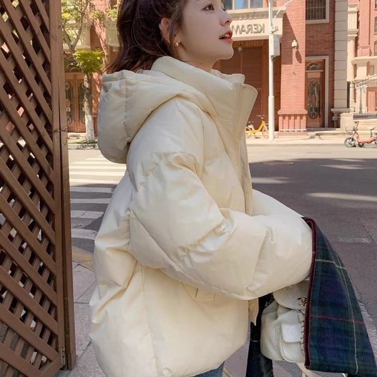 down cotton-padded coat for women winter 2023 new korean style padded hooded cotton coat small short wadded jacket student coat