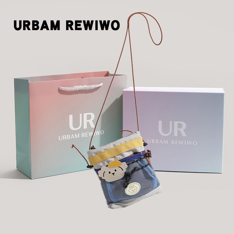 urbam rewiwo official authentic products cute camping style women‘s shoulder crossbody small phone bag put change key case