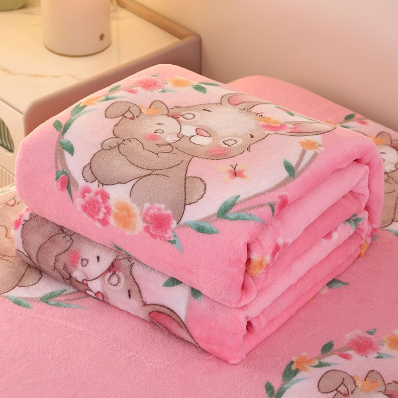 coral fleece small blanket office nap blanket single double woolen blanket bed sheet thin lunch break blanket air conditioner leg covering blanket