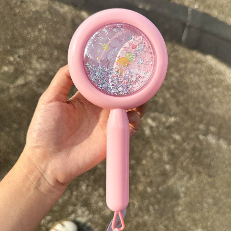 Cute Air Cushion Comb Cartoon Sequins Airbag Comb Massage Comb for Women Only Portable Portable Hair Fluffy Artifact