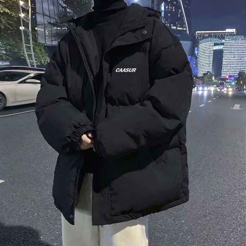 cotton coat men‘s coat winter 2023 new korean style trendy thickening winter cotton-padded jacket hooded student down jacket