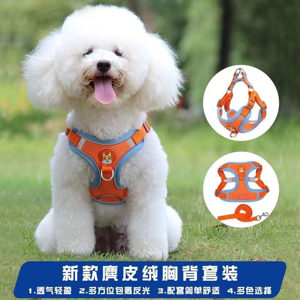 dog outing hand holding rope chest strap walking dog hand holding rope special small dog  pulling rope hand holding rope vest style