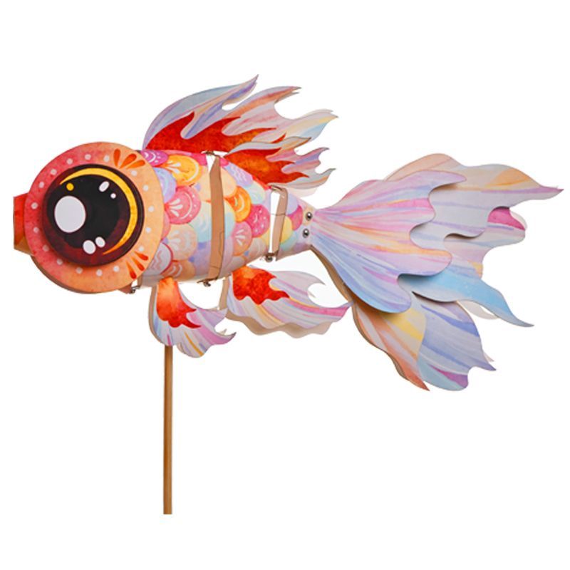 Handmade Diy Lucky Goldfish Lantern Children Material Kit Lantern Non-Heritage Antique Fancy Carp Stall Festive Lantern