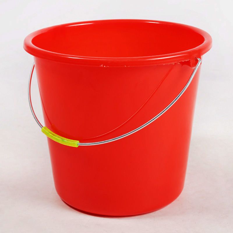 [new material] bright red plastic bucket plus-sized extra thick bucket bucket car washing bucket dolly tub