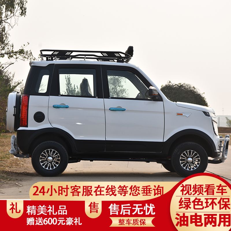 four-wheel electric vehicle adult home use scooter new energy electric vehicle fully enclosed oil and electricity dual-purpose scooter