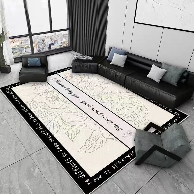 ins style carpet living room carpet coffee table blanket room carpet bedroom floor mat home stain-resistant sofa advanced light luxury