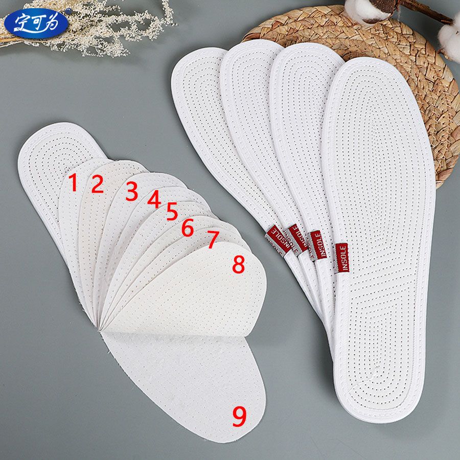 nine-layer cotton cloth insole multi-layer cloth deodorant and sweat-absorbing breathable comfortable spring and summer men‘s and women‘s cloth insole handmade washable deodorant