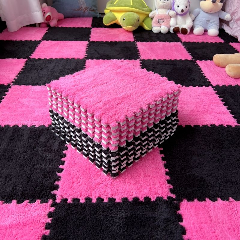 carpet bedroom puzzle girly style master bedroom bedside carpet living room balcony fully covered splicing floor mat can be cut