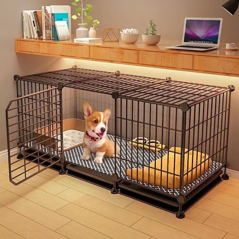 dog crate small dog teddy/pomeranian corgi medium-sized dog indoor home pet dog/cat cage with toilet separation