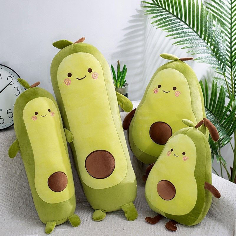 ins cute internet celebrity avocado sleeping pillow cushion doll doll plush toy girl children‘s day gift