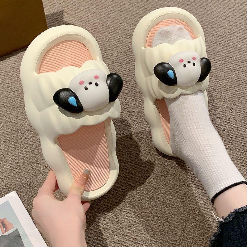 cute cartoon fashion slippers for women summer 2023 new outdoor thick bottom non-slip super soft slippers for men