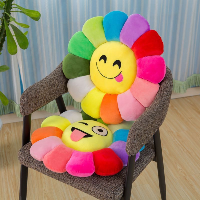 ins little daisy pillow office artifact sofa bay window chair cushion sunflower plush toy sunflower cushion