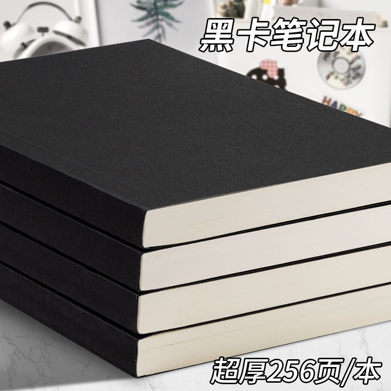 xiaohongshu same style extra thick notebook a5 blank vintage diary book ins style grid lined notepad student