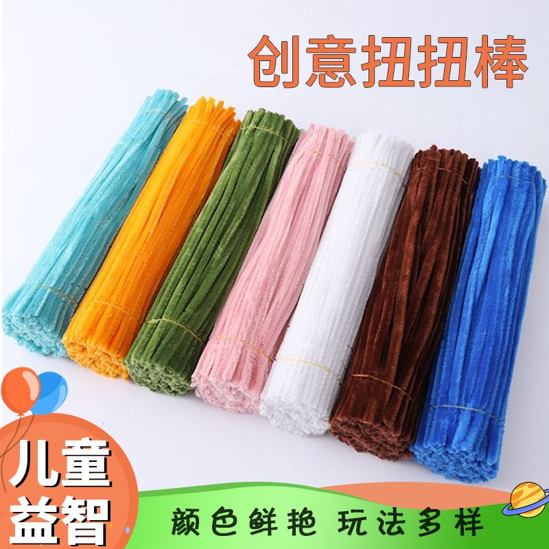 super dense twisted stick dragon bouquet plush strip kindergarten children‘s educational toys handmade super dense macaron color