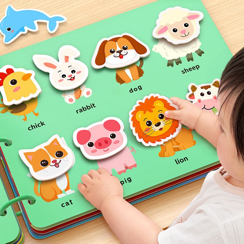 baby quiet tearing book baby educational enlightenment hand tearing book 0-3 years old velcro 3-6 years old handmade diy toy 2