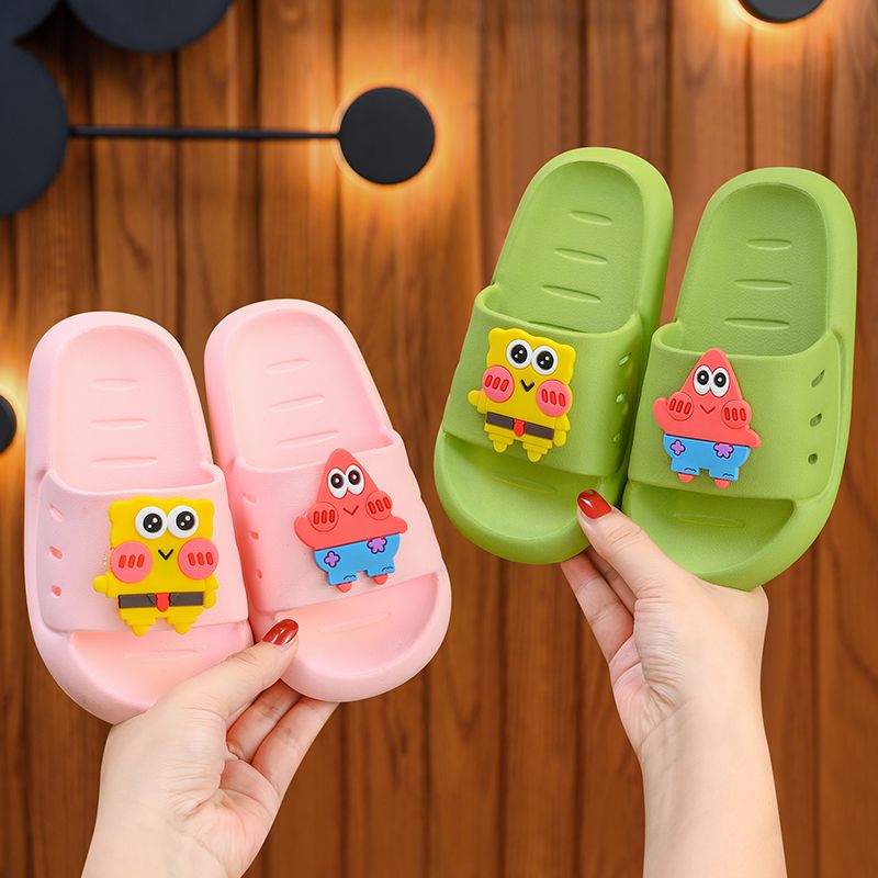 children‘s slippers baby girls‘ summer home outdoor bathroom bath non-slip soft bottom children‘s sandals