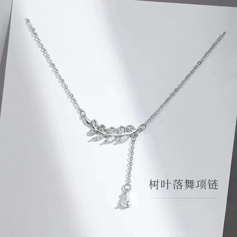 new wheat new chinese necklace for women graceful and fashionable light luxury minority advanced clavicle chain birthday gift for girls