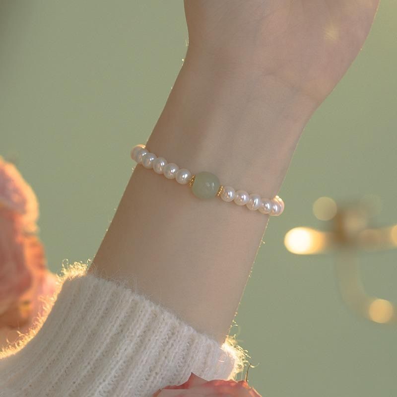 [fan benefits] south korea freshwater pearl bracelet texture gentle light luxury good-looking bracelet gift for mother