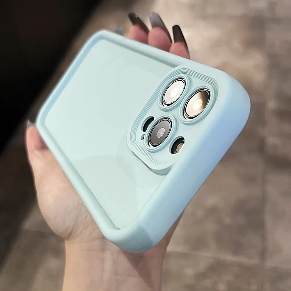 new simple light blue huawei honor phone case mate6050pro all-inclusive p60p50 soft