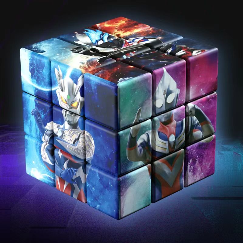 ultraman puzzle third-level difficulty full set rubik‘s cube toy intelligence development birthday gift for boys and girls over 3 years old