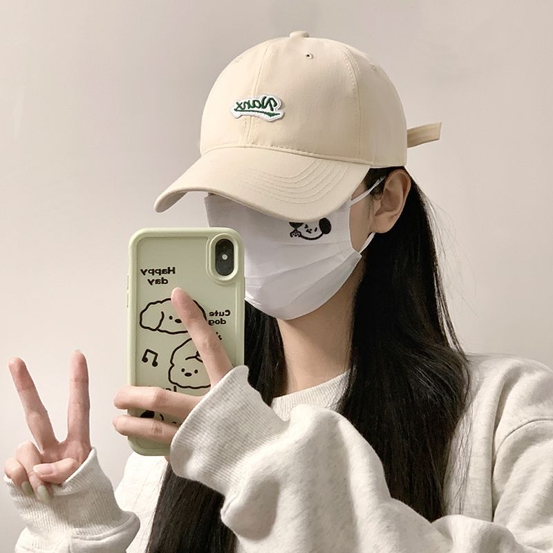 soft top baseball hat 2024 new women‘s autumn and winter big head circumference all-match simple leisure face-looking small peaked cap fashion