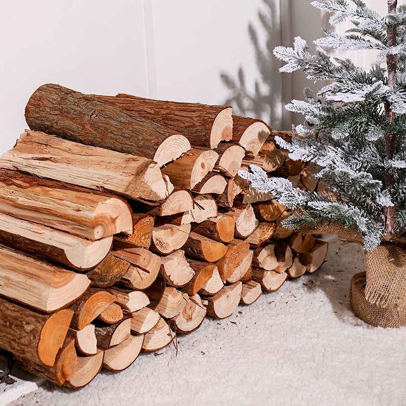 christmas decoration wood pile household scene setting supplies window wood photo shooting photography dress up