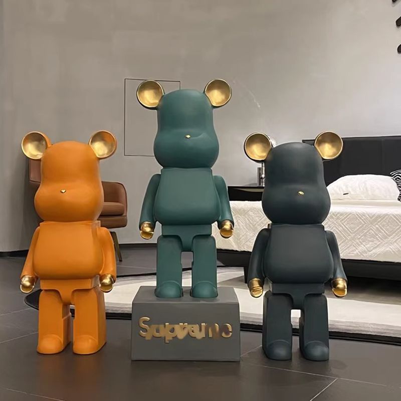 online celebrity cartoon creative violent bear piggy bank living room large decoration modern light luxury soft decoration floor home decoration