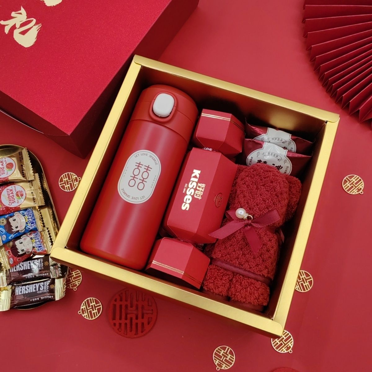 new wedding companion gift wedding candies finished product gift set wedding banquet special high-end gift with candy