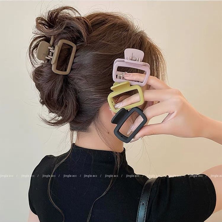 grip women‘s back head hair volume less barrettes square small size loose clip updo hair clip barrettes sub headdress hairpin hair accessories