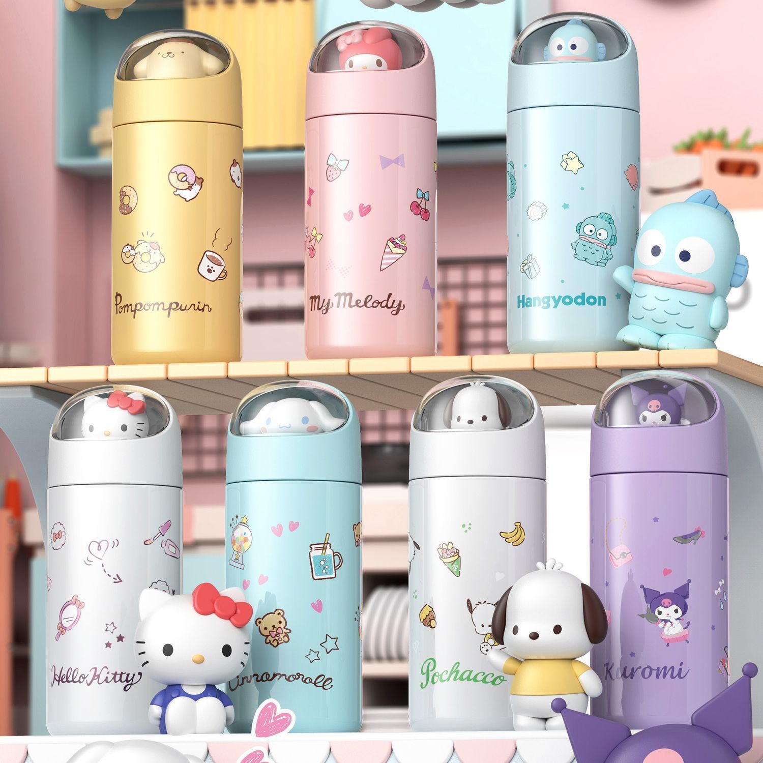 sanrio children‘s thermos mug girl good-looking hello kitty drinking cup 316 stainless steel clownfish cup