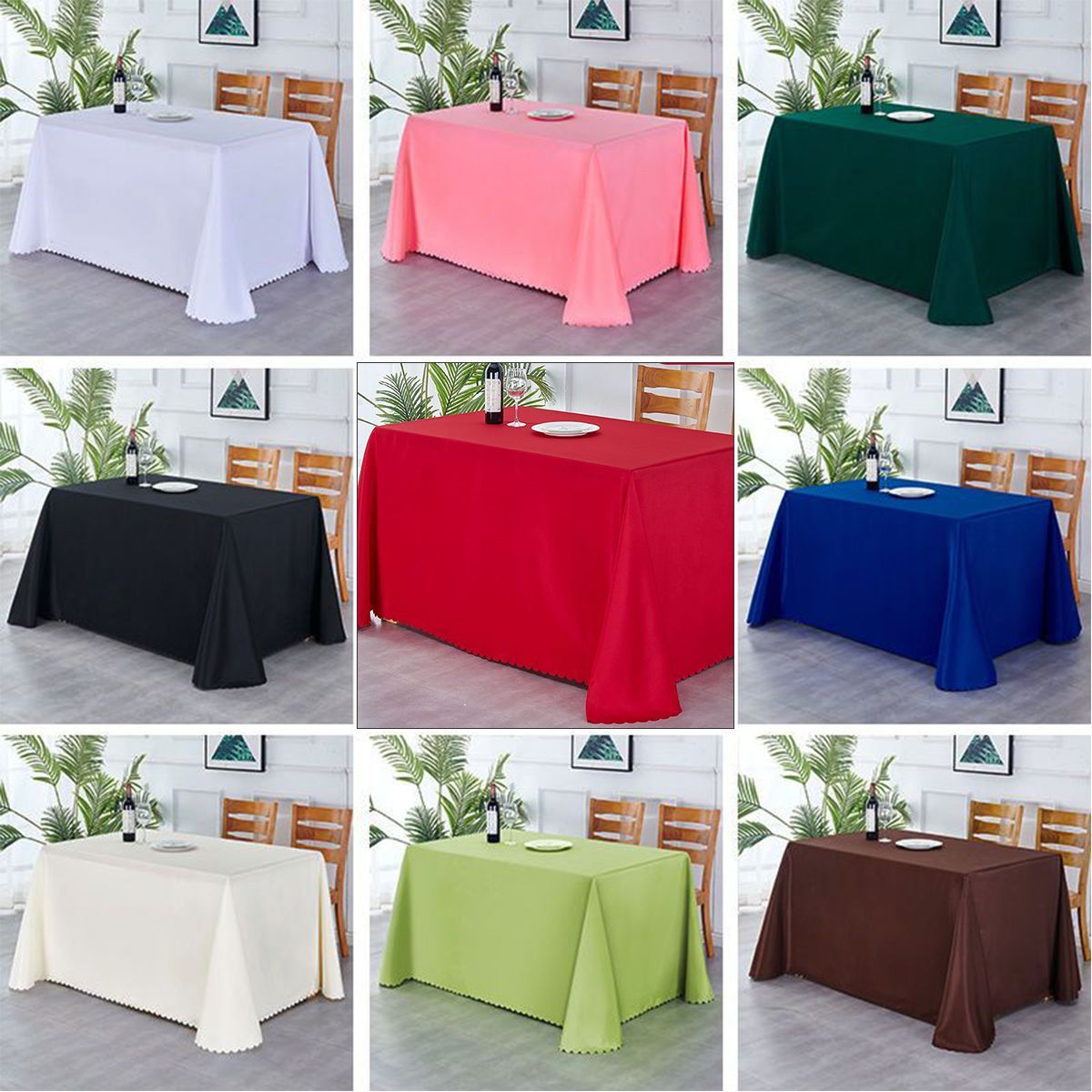 tablecloth rectangular customized high-end conference tablecloth wedding tablecloth square round table red stall tablecloth