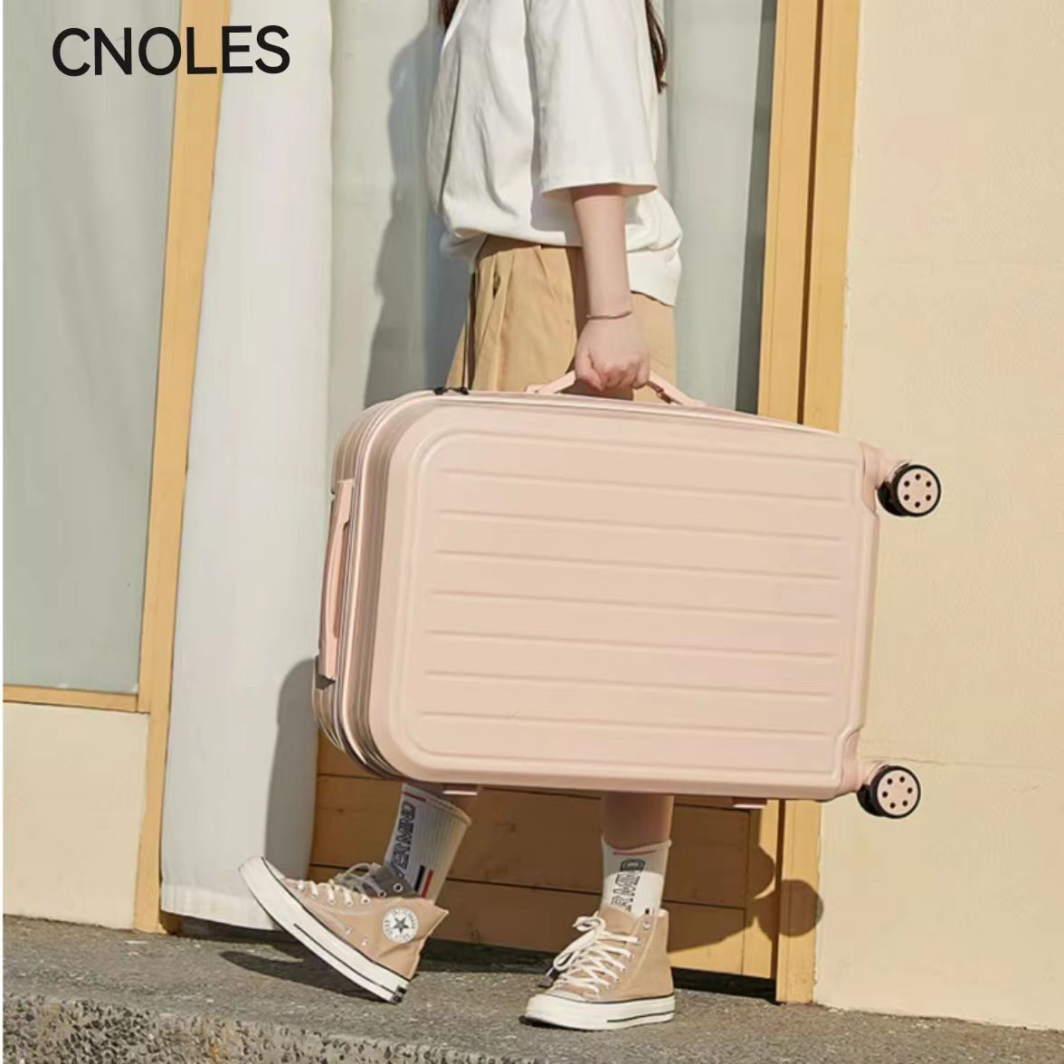 kouyi ins style luggage female student large capacity suitcase 2023 new leather suitcase korean style password suitcase men