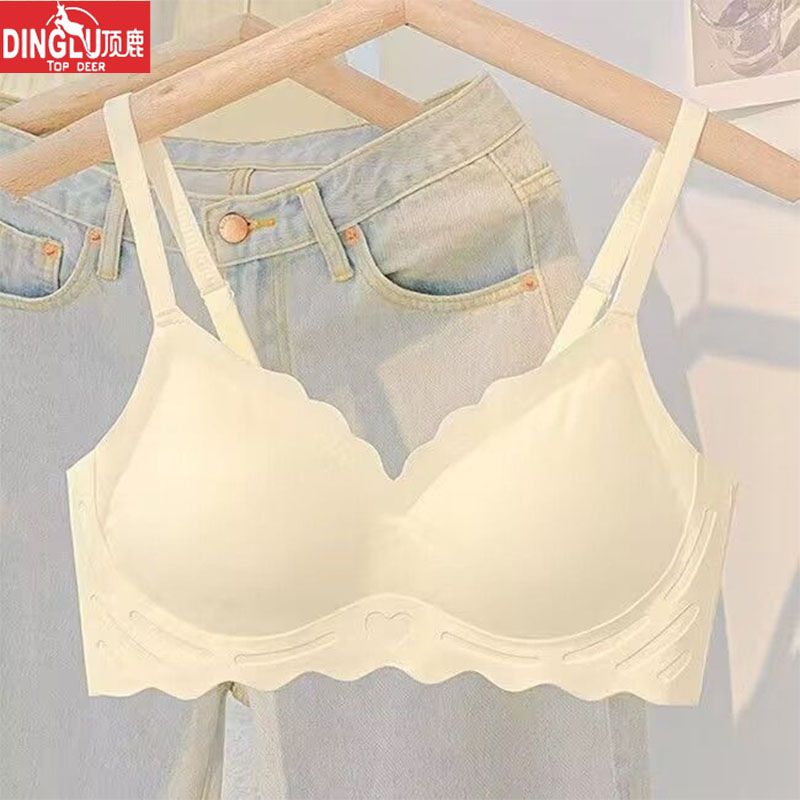 top deer seamless underwear women‘s wireless beauty back breasts contracting push up sleep bra breast holding