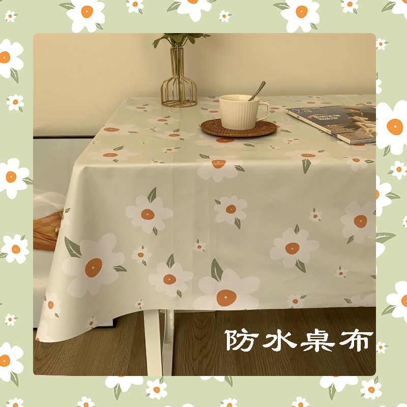 new year tablecloth pvc waterproof and oilproof and heatproof disposable desk cloth table cloth coffee table cloth ins style atmosphere tablecloth