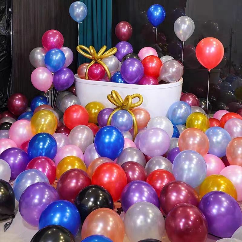 popular thickened pearl balloon birthday party wedding room bar hotel store activity decoration scene layout