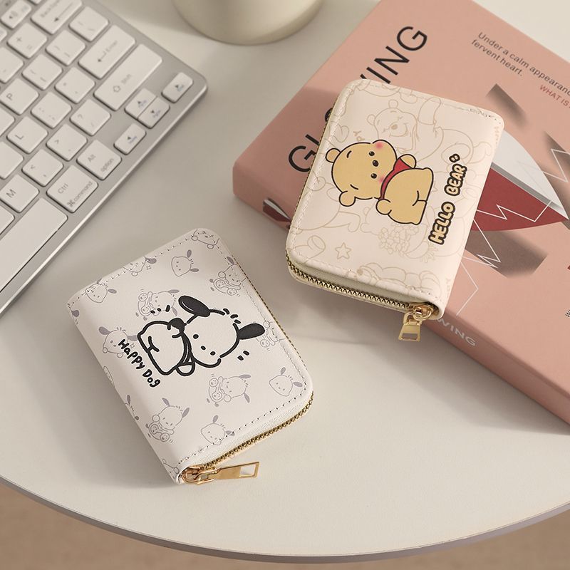 pacha dog cartoon card holder female personality niche large capacity convenient ultra-thin small driving license cute coin purse