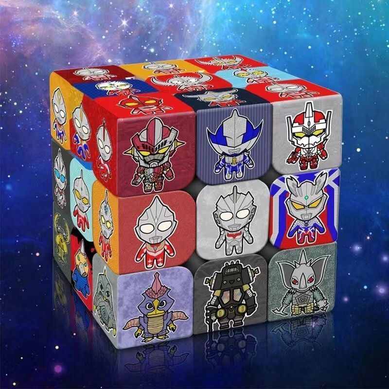 kindergarten q version ultraman puzzle third-level rubik‘s cube variety children‘s toy cartoon cartoon creative little monster