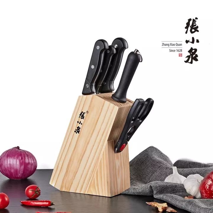 genuine goods zhang xiaoquan simple six-piece kitchen knife household kitchen stainless steel chinese high-end knife set