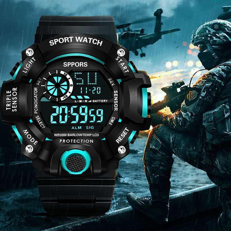 student watch men‘s multi-kinetic energy watch electronic watch junior high school student niche luminous luminous calendar waterproof watch