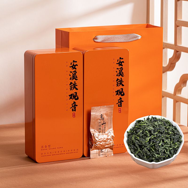 anxi tieguanyin tea oolong tea autumn tea super fragrant traditional orchid fragrance tieguanyin high-end gift box-packed